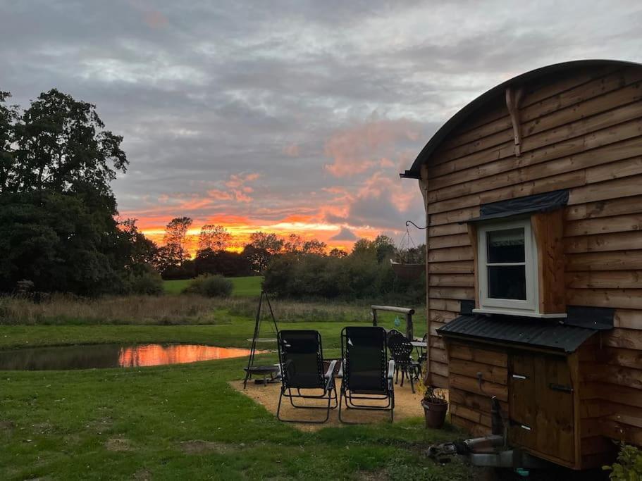 Mountbatten Shepherds Hut & Buckhurst Shepherds Hut Ashford  Exteriör bild